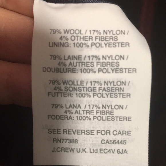 SOLD J.crew wool coat in red - Picture 7 of 7